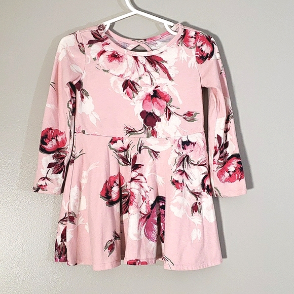 Children's Place pink floral dress, 2T